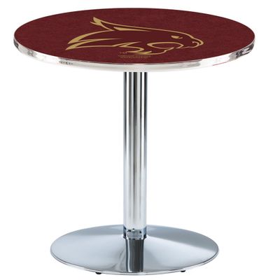 HBS L214-42" Chrome Texas State Pub Table by Holland Bar Stool Co.