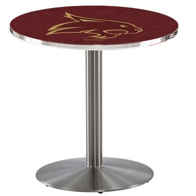 HBS L214-42" Stainless Steel Texas State Pub Table by Holland Bar Stool Co.