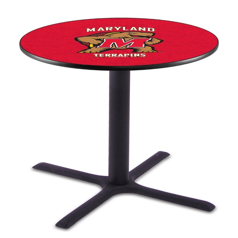 HBS L211-42" Black Wrinkle Maryland Pub Table by Holland Bar Stool Co.