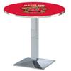 HBS L217-42" Chrome Maryland Pub Table by Holland Bar Stool Co. view 1