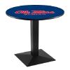 Holland Bar Stool Co. L217-42" Black Wrinkle Ole' Miss Pub Table view 1