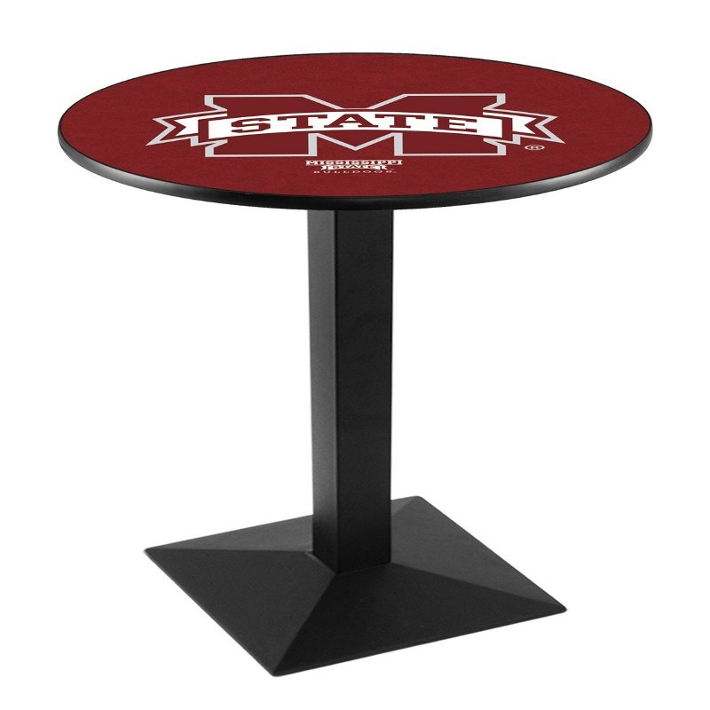 Holland Bar Stool Co. L217-42" Black Wrinkle Mississippi State Pub Table