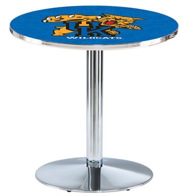Holland Bar Stool Co. L214-42" Chrome Kentucky Wildcat Pub Table
