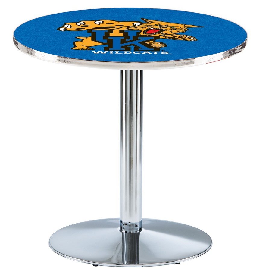 Holland Bar Stool Co. L214-42" Chrome Kentucky Wildcat Pub Table