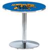 Holland Bar Stool Co. L214-42" Chrome Kentucky Wildcat Pub Table view 1