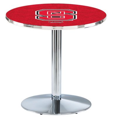 Holland Bar Stool Co. L214-36" Chrome North Carolina State Pub Table