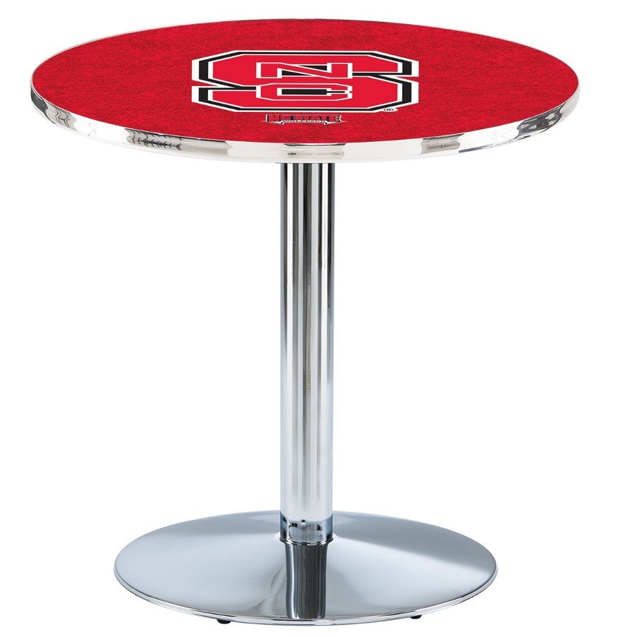 Holland Bar Stool Co. L214-36" Chrome North Carolina State Pub Table