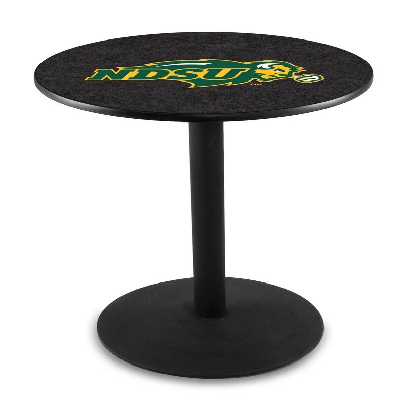 HBS L214-42" Black Wrinkle North Dakota State Pub Table by Holland Bar Stool Co.