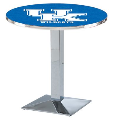 HBS L217-36" Chrome Kentucky UK Pub Table by Holland Bar Stool Co.