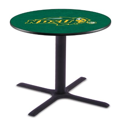 HBS L211-42" Black Wrinkle North Dakota State Pub Table by Holland Bar Stool Co.