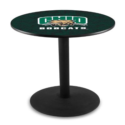 HBS L214-42" Black Wrinkle Ohio University Pub Table by Holland Bar Stool Co.