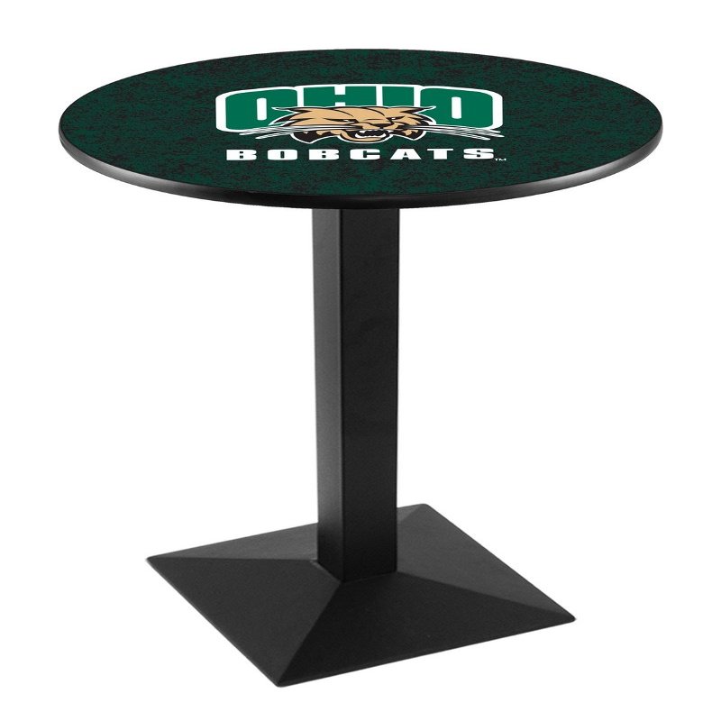 Holland Bar Stool Co. L217-42" Black Wrinkle Ohio University Pub Table