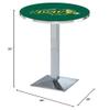 HBS L217-36" Chrome North Dakota State Pub Table by Holland Bar Stool Co. view 2