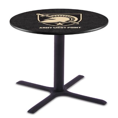 Holland Bar Stool Co. L211-42" Black Wrinkle US Military Academy (Army) Pub Table