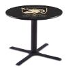 Holland Bar Stool Co. L211-42" Black Wrinkle US Military Academy (Army) Pub Table view 1