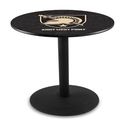 HBS L214-36" Black Wrinkle US Military Academy (Army) Pub Table by Holland Bar Stool Co.