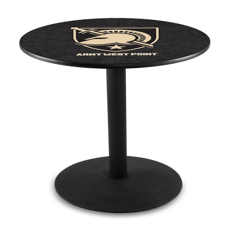 HBS L214-36" Black Wrinkle US Military Academy (Army) Pub Table by Holland Bar Stool Co.