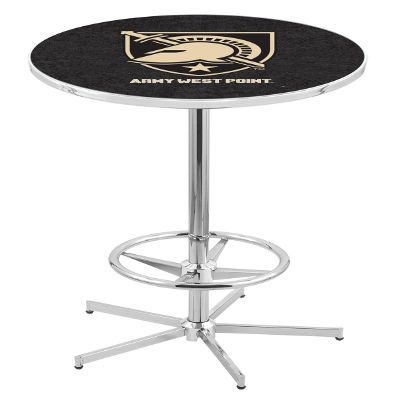 Holland Bar Stool Co. L216-42" Chrome US Military Academy (Army) Pub Table