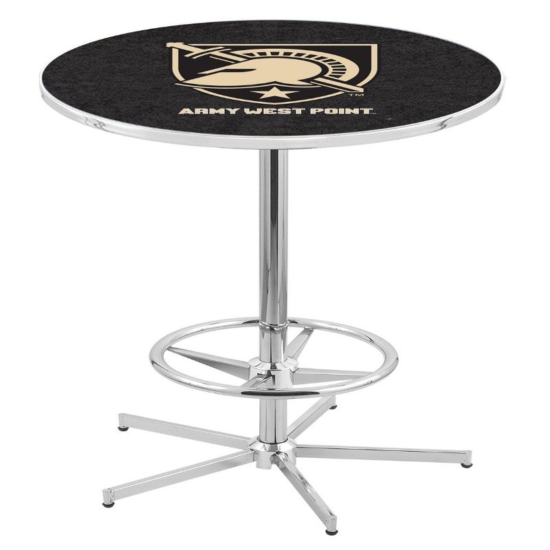 Holland Bar Stool Co. L216-42" Chrome US Military Academy (Army) Pub Table