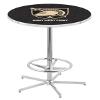 Holland Bar Stool Co. L216-42" Chrome US Military Academy (Army) Pub Table view 1