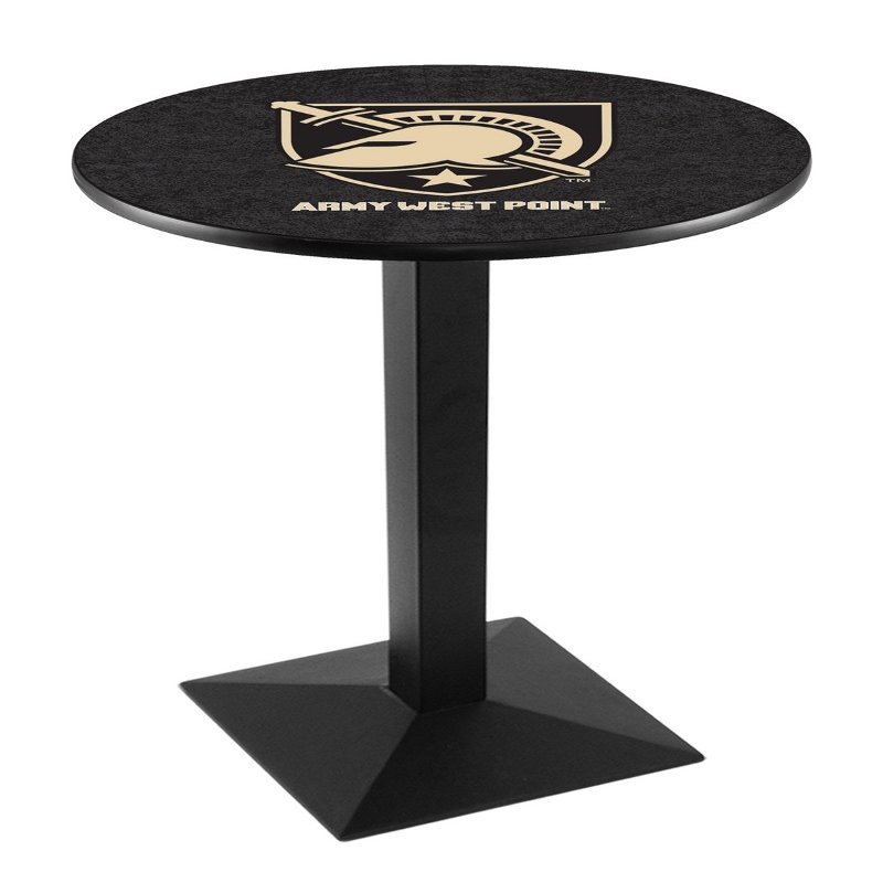 HBS L217-36" Black Wrinkle US Military Academy (Army) Pub Table by Holland Bar Stool Co.