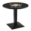 HBS L217-36" Black Wrinkle US Military Academy (Army) Pub Table by Holland Bar Stool Co. view 1