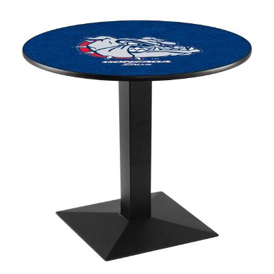HBS L217-36" Black Wrinkle Gonzaga Pub Table by Holland Bar Stool Co.