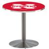 HBS L214-36" Stainless Steel Nebraska Pub Table by Holland Bar Stool Co.