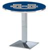 HBS L217-42" Chrome Utah State Pub Table by Holland Bar Stool Co. view 1