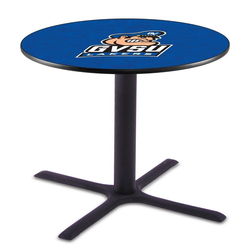 HBS L211-42" Black Wrinkle Grand Valley State Pub Table by Holland Bar Stool Co.