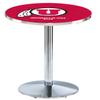 HBS L214-42" Chrome Utah Pub Table by Holland Bar Stool Co. view 1
