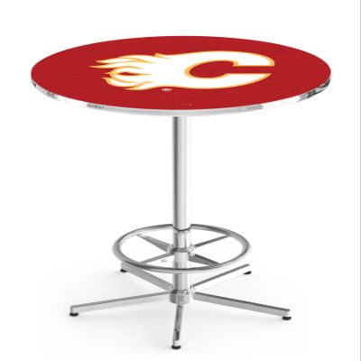 Calgary Flames Officially Licensed L216 Pub Table - NHL - 28" Top