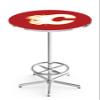 Calgary Flames Officially Licensed L216 Pub Table - NHL - 28" Top view 1