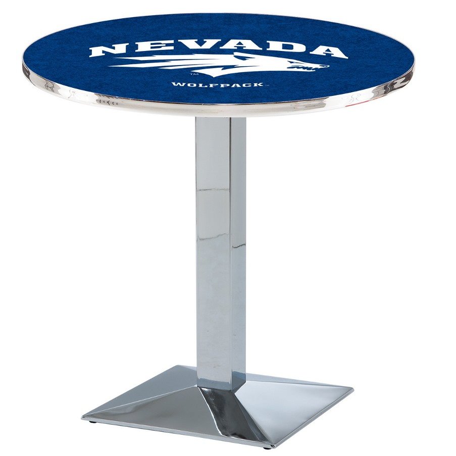 HBS L217-36" Chrome Nevada Pub Table by Holland Bar Stool Co.