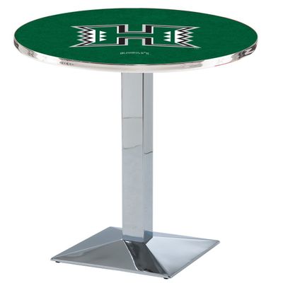 L217-36" Chrome Hawaii Pub Table by Holland Bar Stool Co.