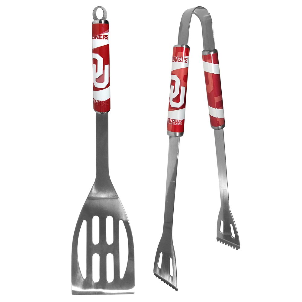 NCAA Oklahoma Sooners Steel BBQ Tool Set (2 Piece)