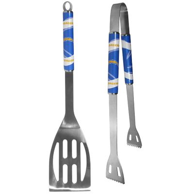 NFL Siskiyou Sports Fan Shop Los Angeles Chargers 2 pc Steel BBQ Tool Set One Size Team Color