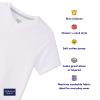 French Toast Boys Short Sleeve V-Neck Tee T Shirt, White, 4 US view 3