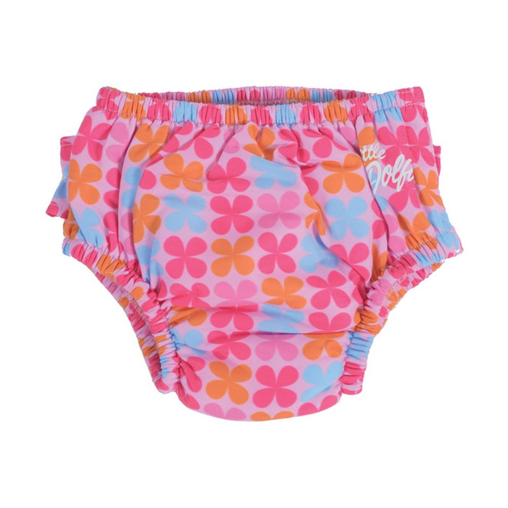 Little Dolfins Swim Diaper-PINK CLOVER 4T