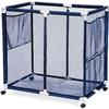 Modern Blue Pool Storage Bin - Extra Large | Perfect Contemporary Nylon Mesh Basket Organizer For Goggles, Beach Balls, Floats, Swim Toys & Accessories | Air Dry Items Quickly & Easily view 1