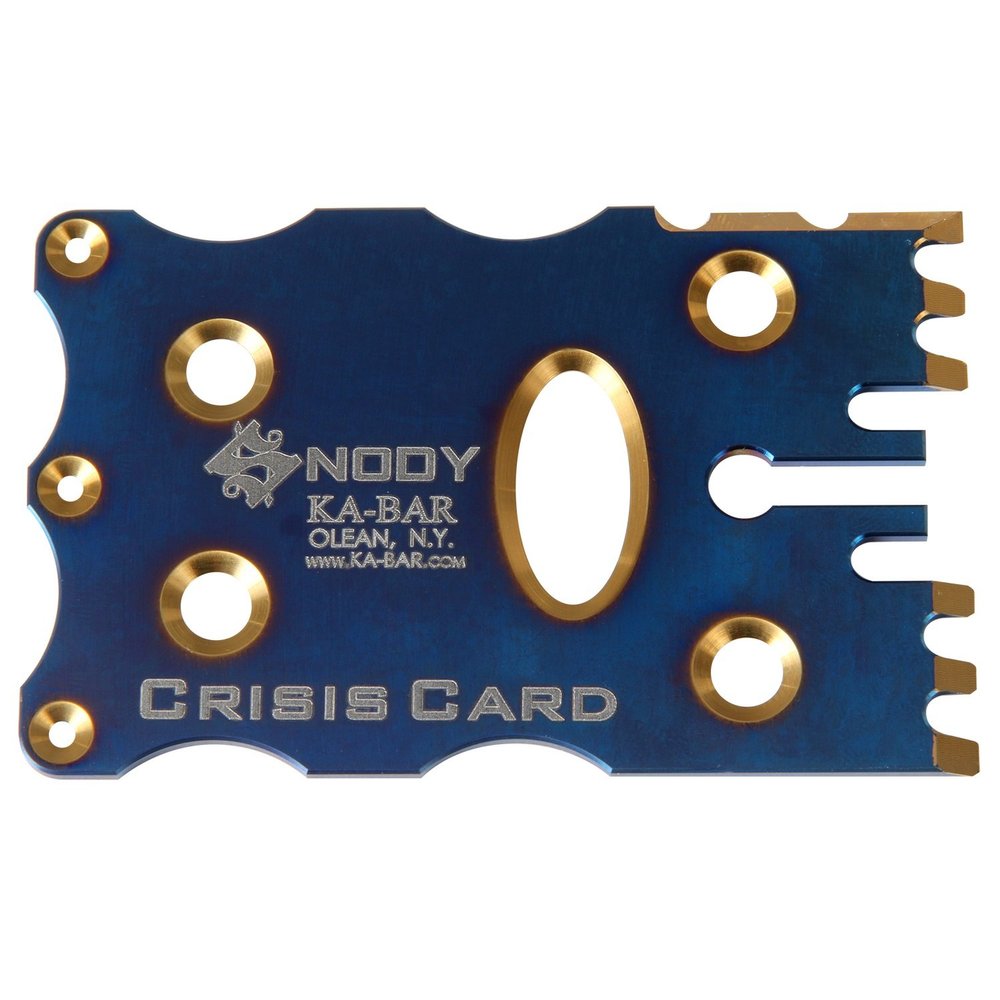 Ka-Bar 5104 Snody Crisis Card, Blue