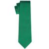 KissTies Christmas Green Tie Set Striped Necktie + Pocket Square + Gift Box view 4