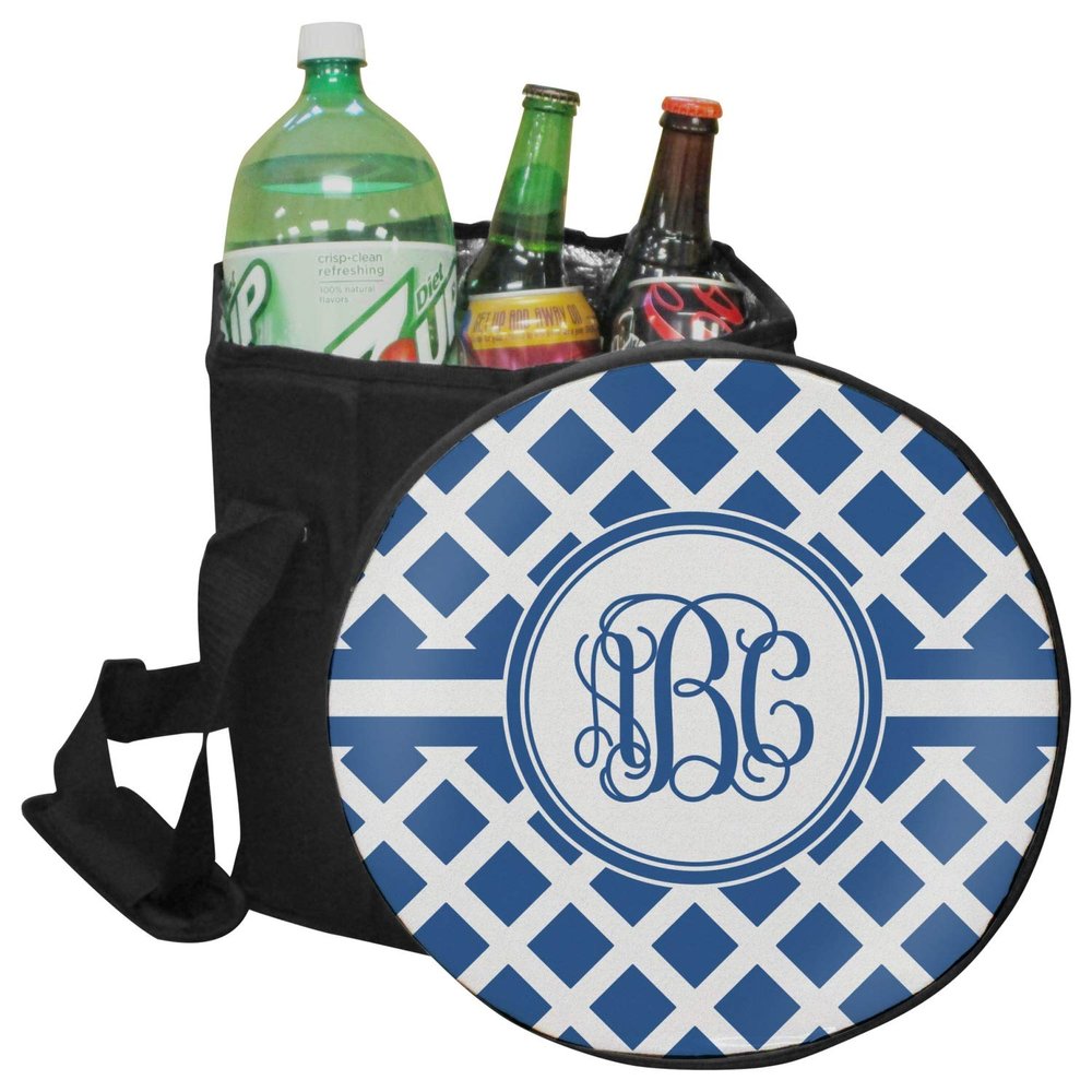 YouCustomizeIt Personalized Diamond Collapsible Cooler & Seat