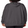 JUST MY SIZE womens Comfortsoft Ecosmart Fleece Full-zip Women's athletic hoodies, Slate Heather, 1X US view 2