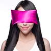 Lavender Eye Pillow - Hot Cold Weighted Eye Pillows for Relaxation, Sleep, Stress, Migraine Relief, Yoga - Aromatherapy Gifts for Women, Birthday, Teachers, Made in USA by Happy Wraps - Hot Pink view 2