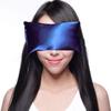 Lavender Eye Pillow - Hot Cold Weighted Eye Pillows for Relaxation, Sleep, Stress, Migraine Relief, Yoga - Aromatherapy Gifts for Women, Birthday, Teachers, Made in USA by Happy Wraps - Sapphire view 2