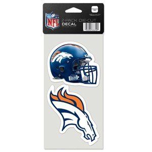 Denver Broncos Diecut Decals 4x8