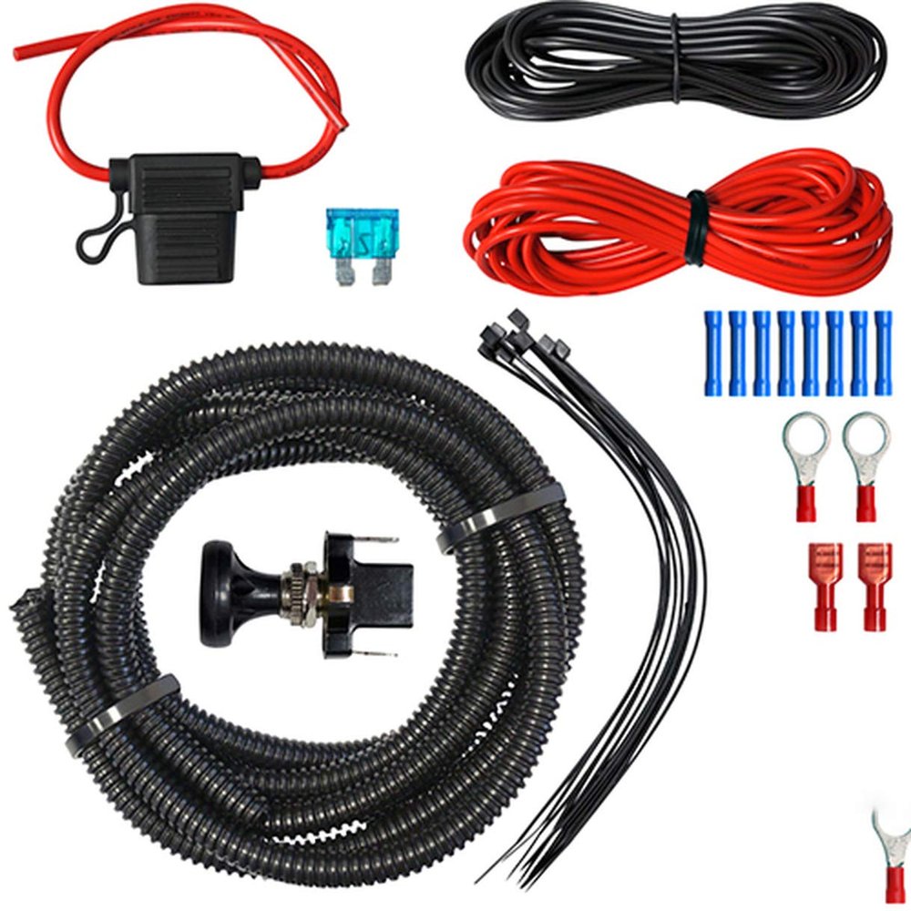 Golf Cart LED Utility Light Wiring Kit With Push / Pull Switch