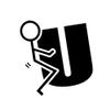 Stick Figure Humping F U 6" Vinyl Sticker Car Decal (6" Black) view 1