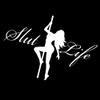 Sexy Stripper Girl Slut Life 6" Vinyl Sticker Car Decal (6" White) view 1